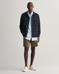 Regular Fit gestreept linnen overhemd