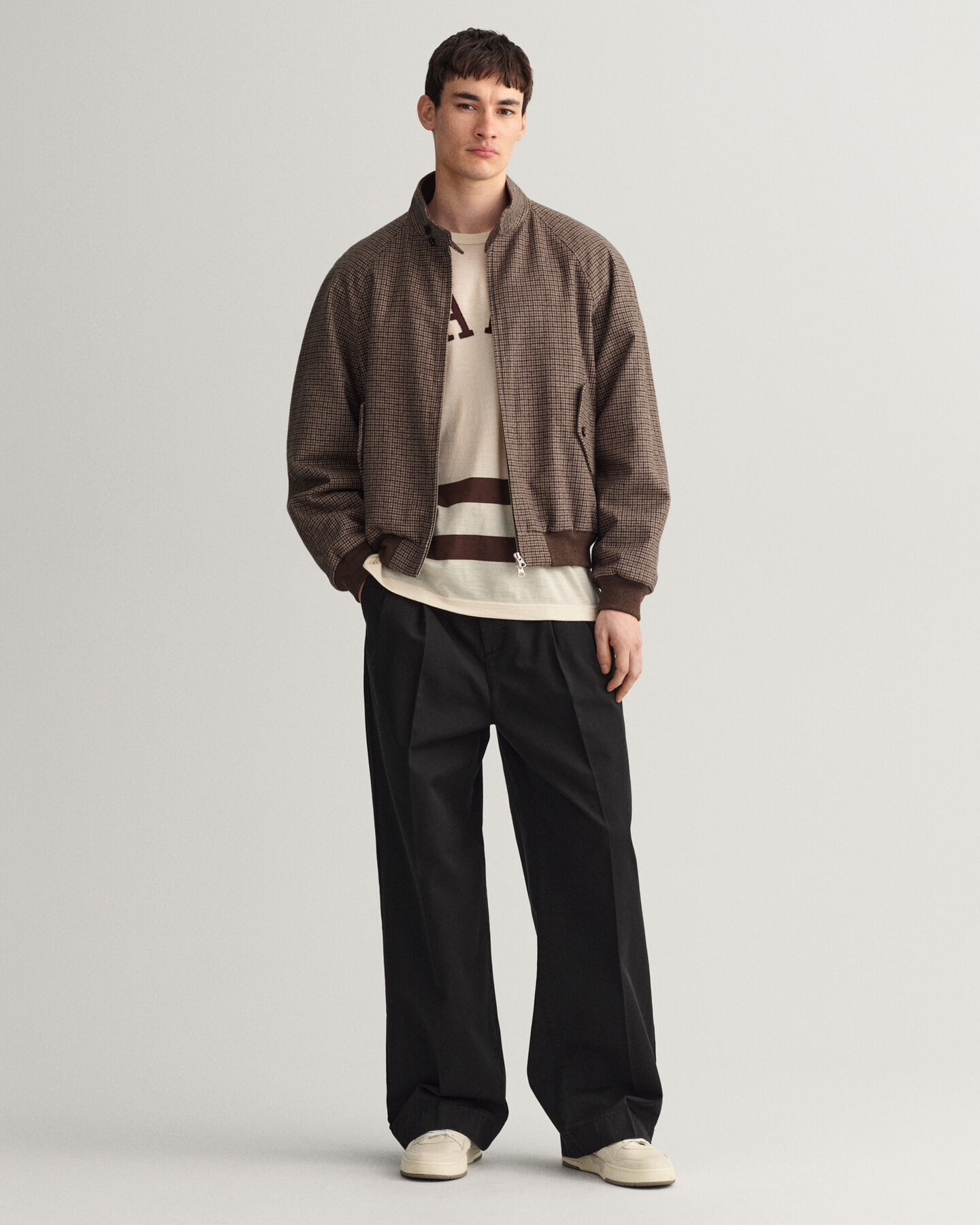 Geruit wollen Harrington jack