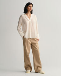 Relaxed Fit blouse met opstaande kraag