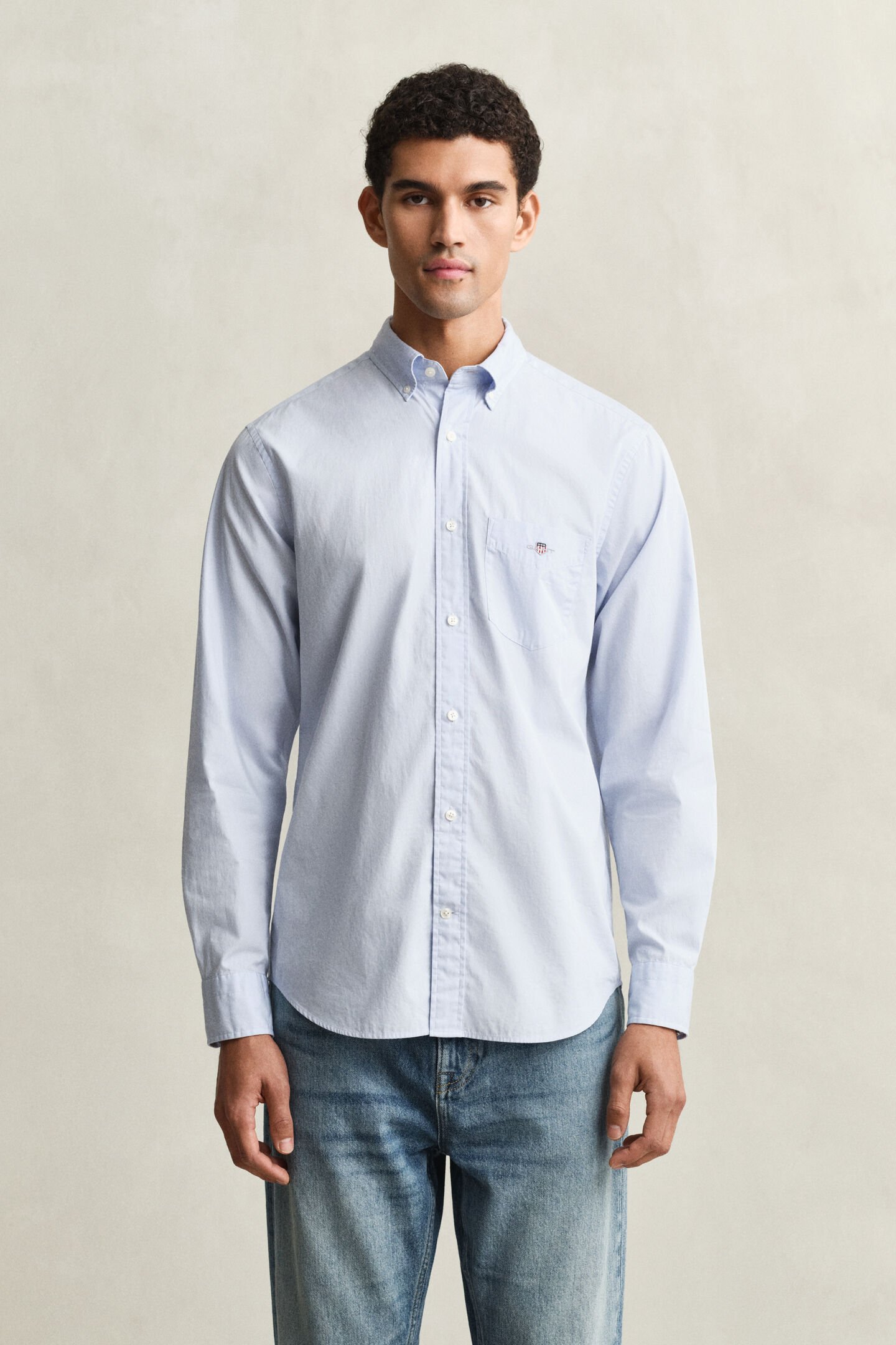 Regular Fit Classic overoverhemd van poplin