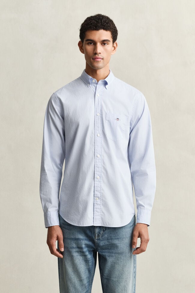 Regular Fit Classic overoverhemd van poplin