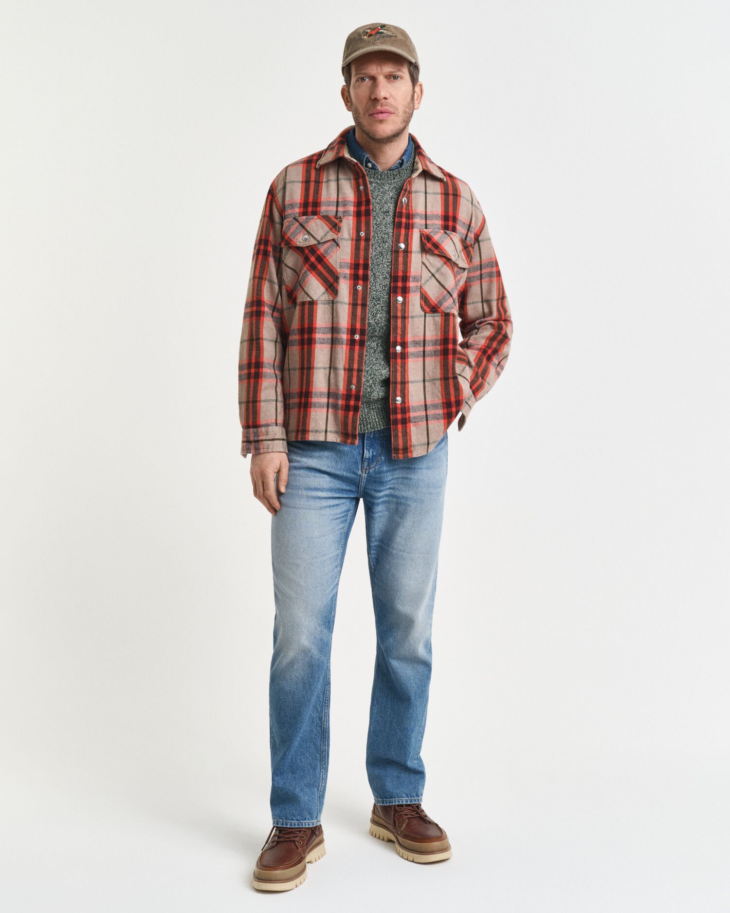 Relaxed Fit geruit overshirt