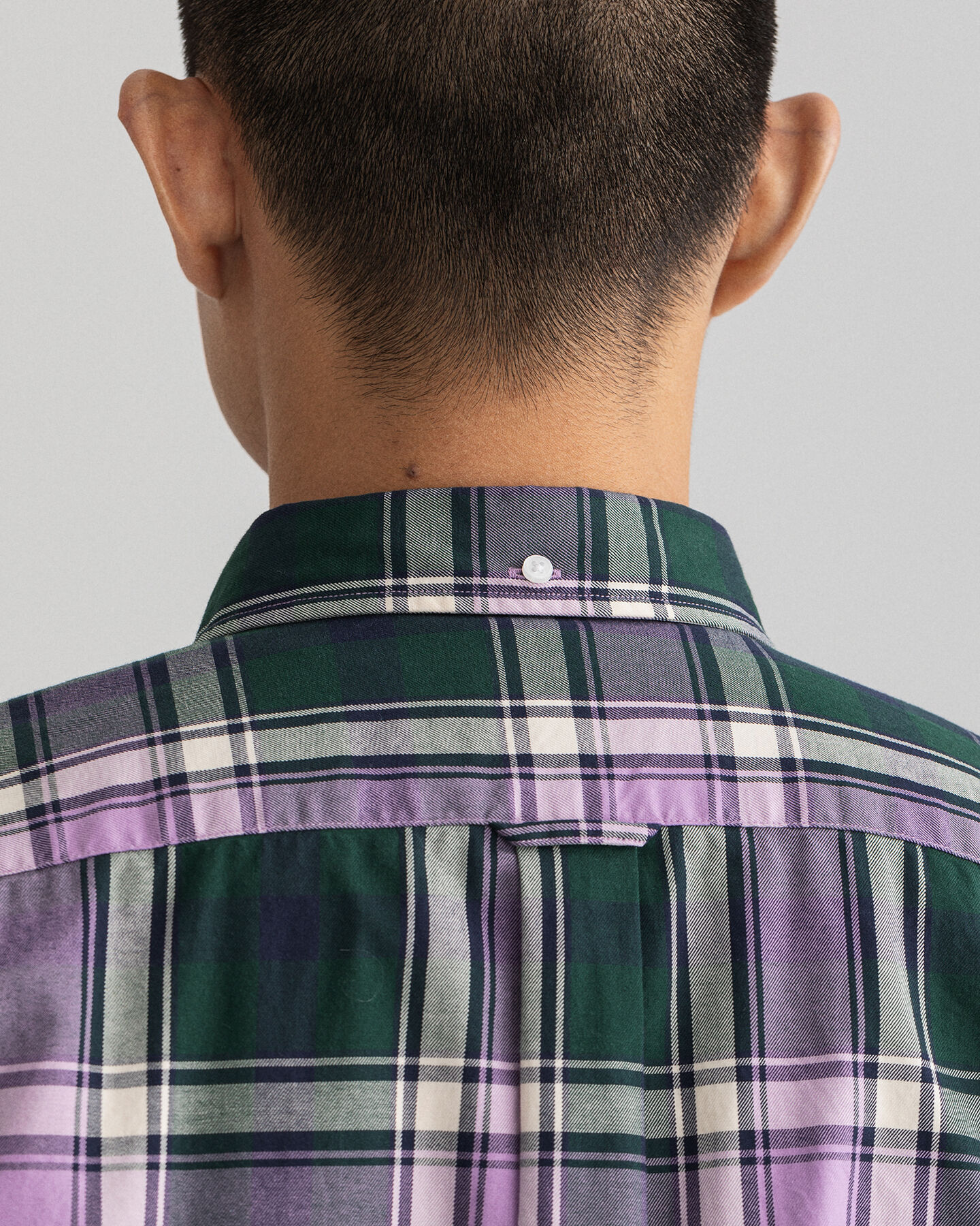 Oversized overhemd van geruite keperstof