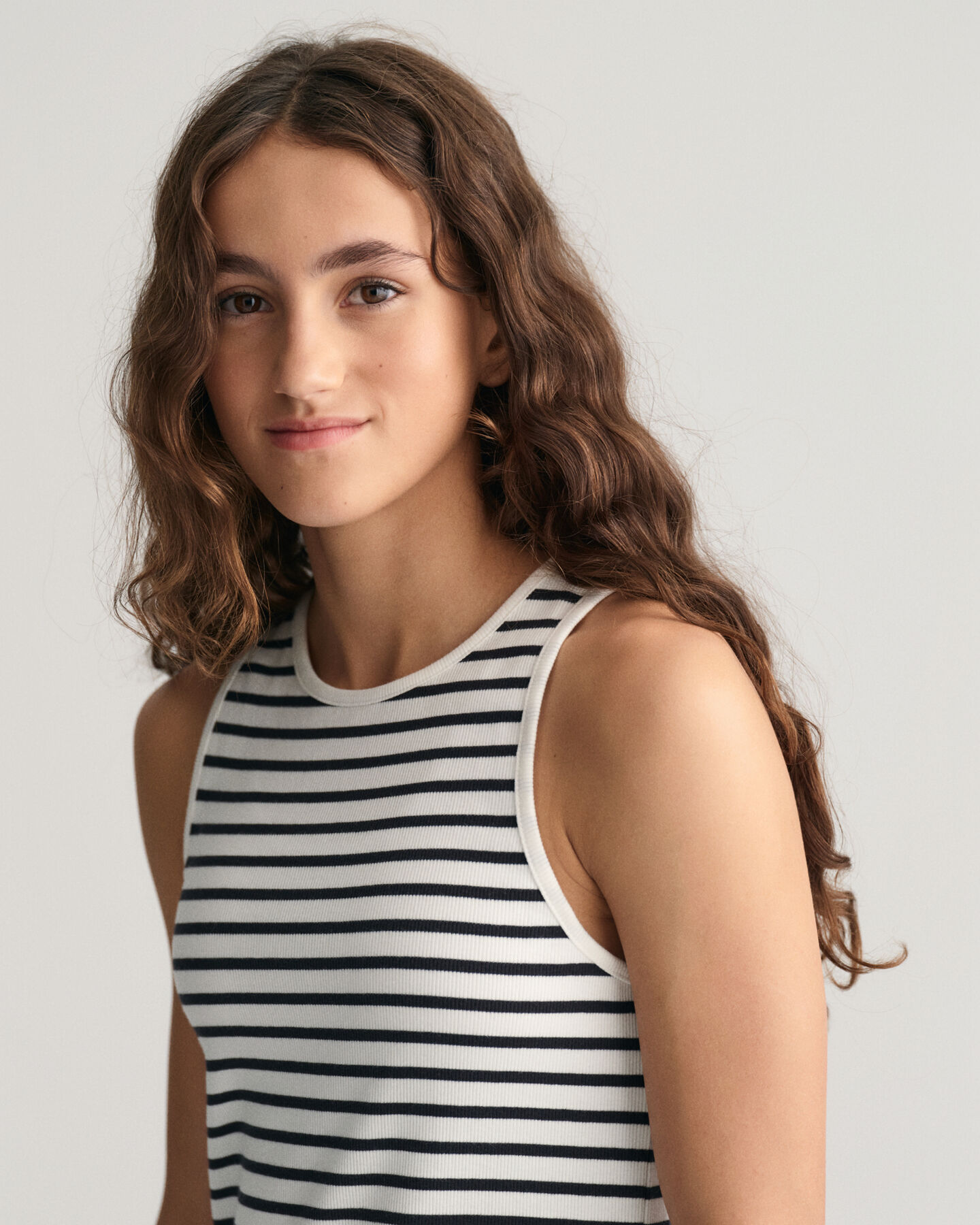 Teen Girls gestreepte ribtankjurk