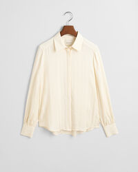 Regular Fit satijnen overhemd met strepen