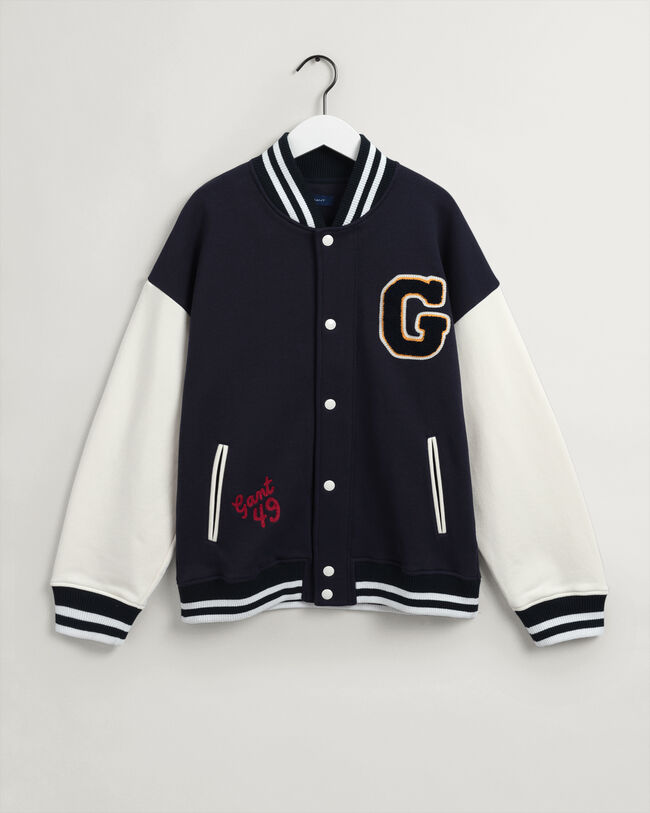 Teens GANT Varsity Jacket van jersey