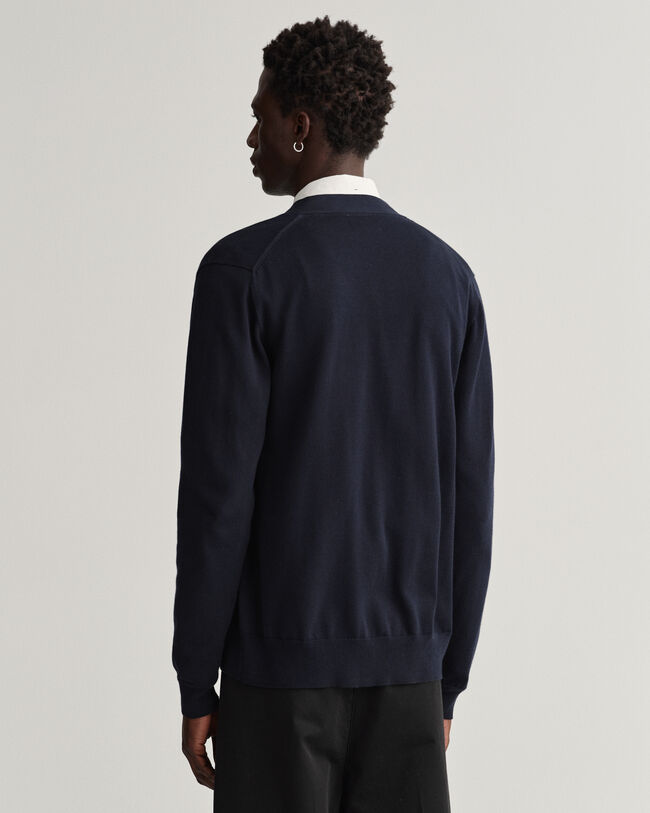 Classic katoenen vest met V-hals