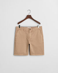 Regular Fit chinoshort van dobbyweefsel