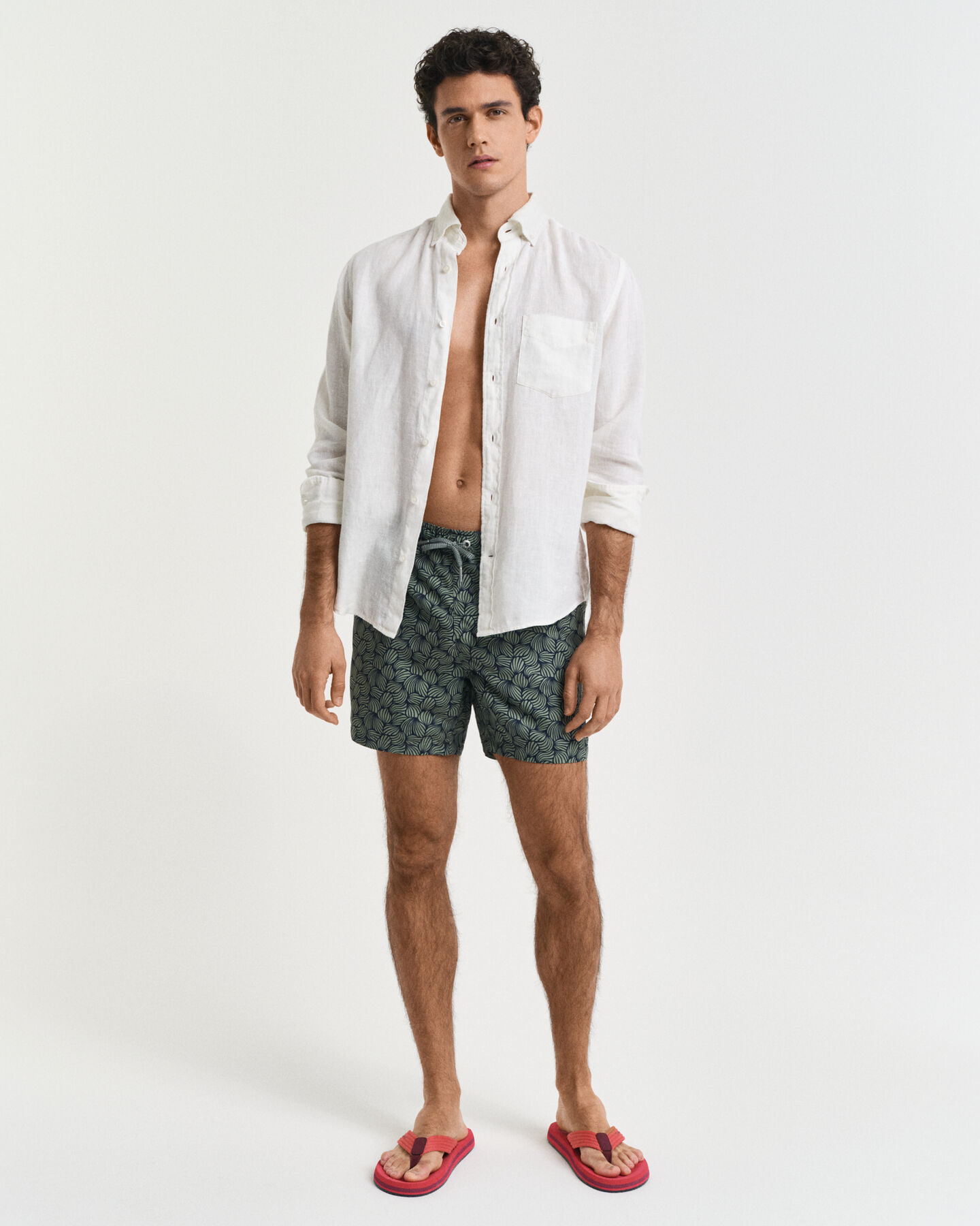 Zwemshort met touwprint