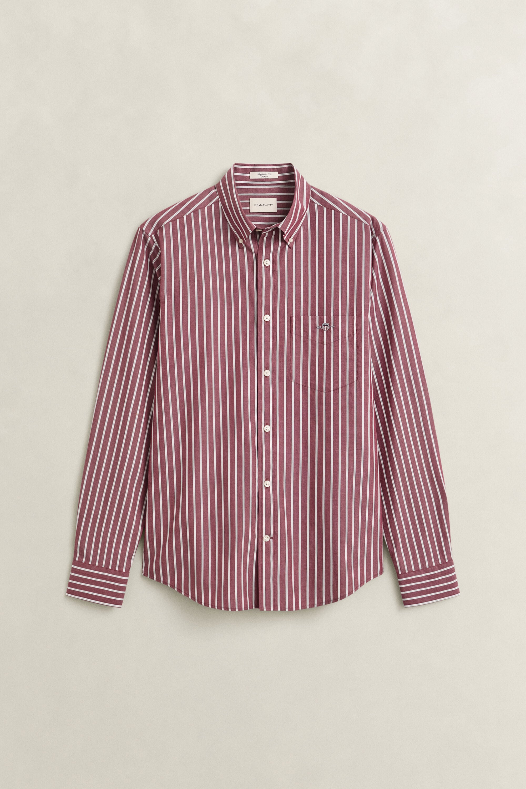 Poplin overhemd met strepen