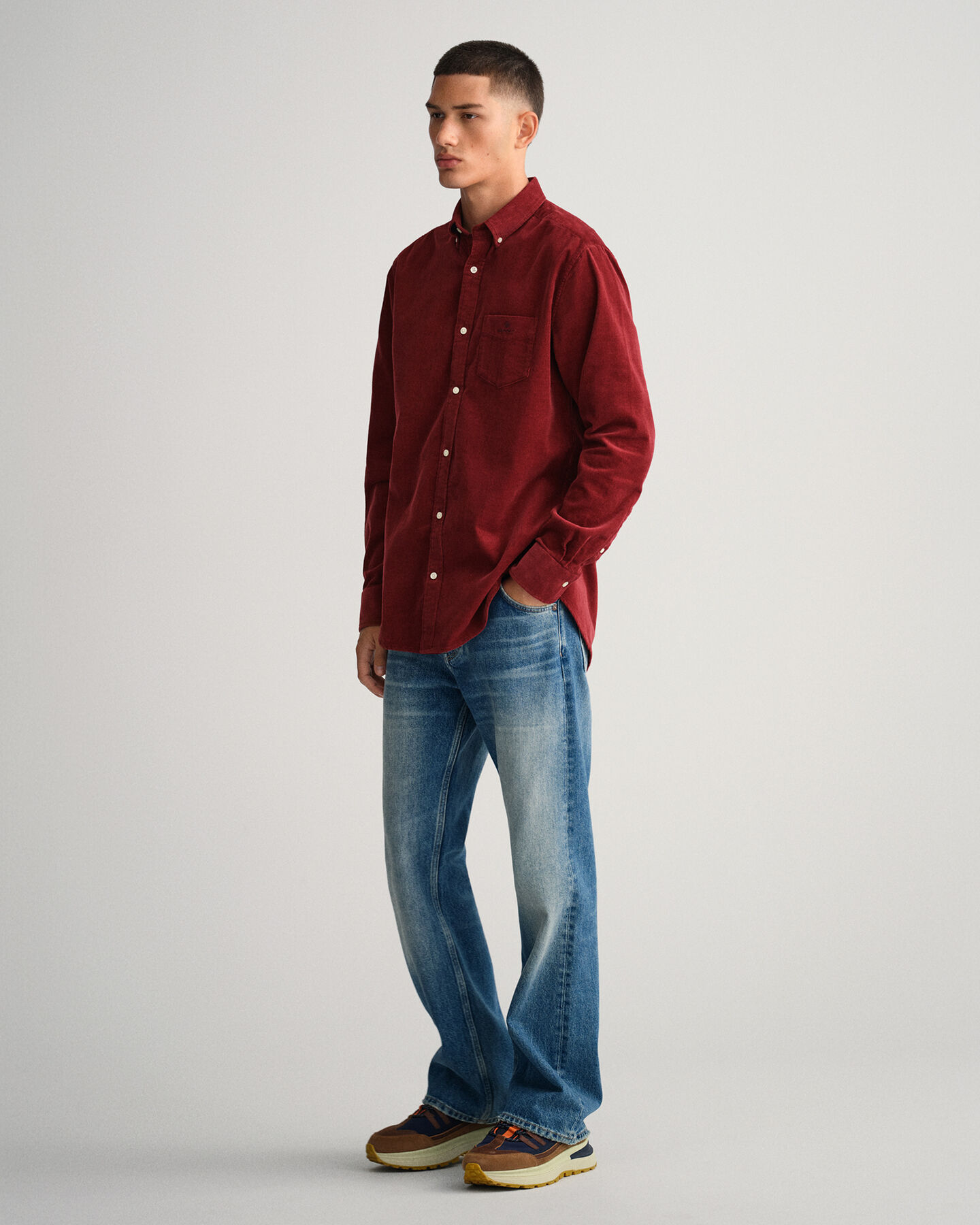 Regular Fit corduroy overhemd
