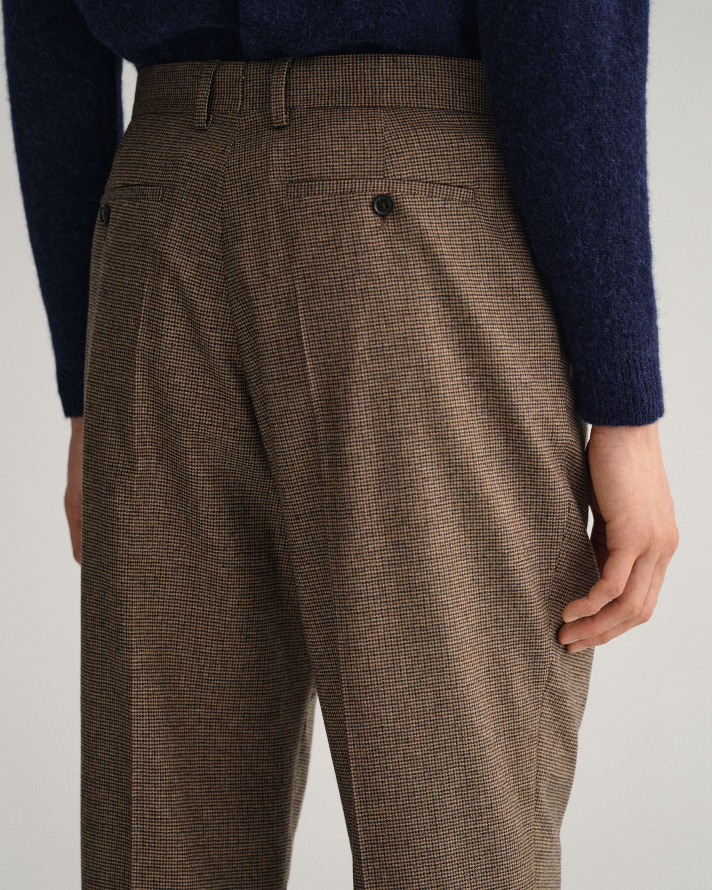 Kostuumbroek met pied-de-poule