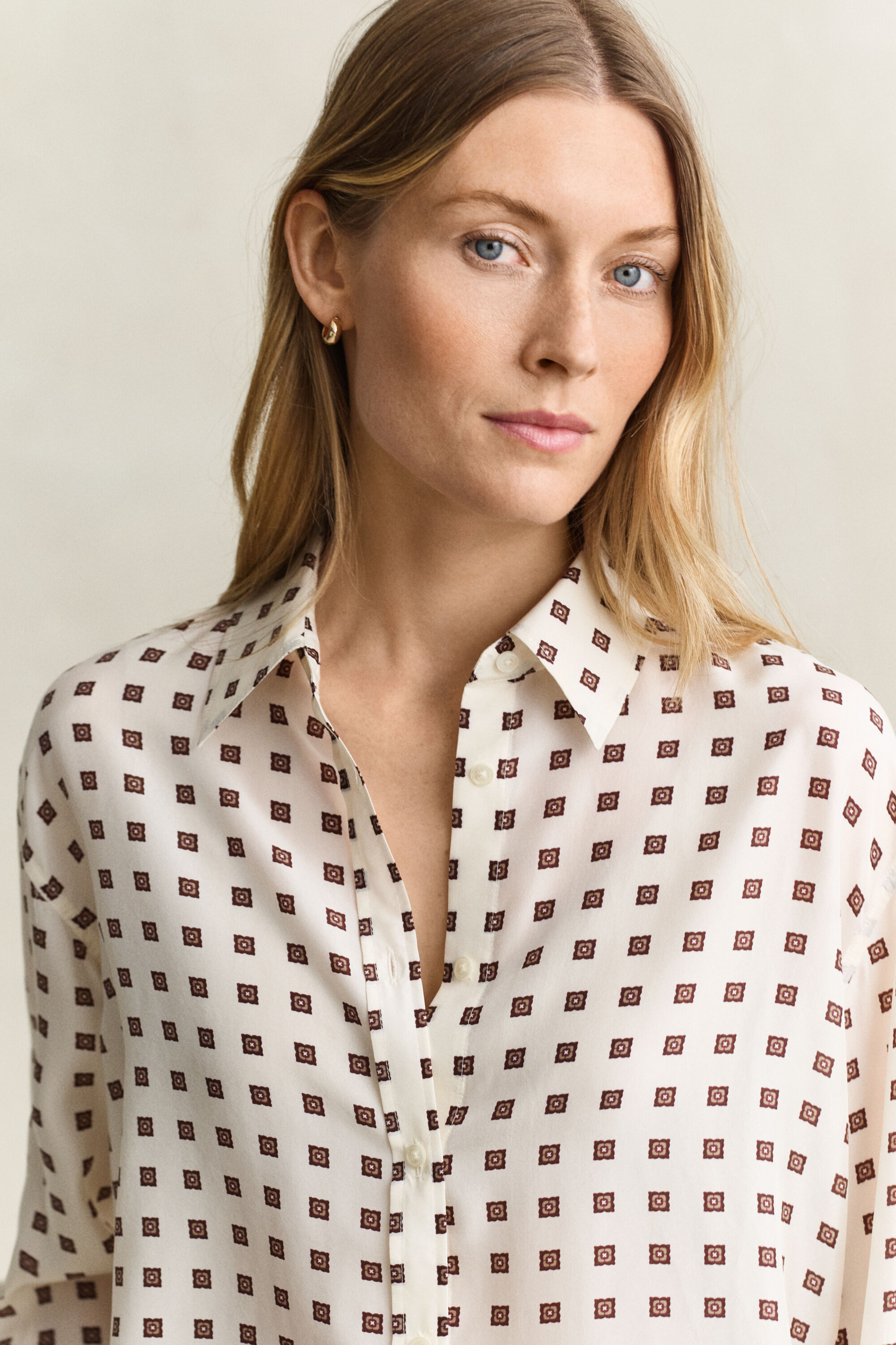 Blouse van Habotai-zijde