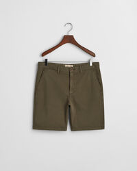 Regular Fit chinoshort van dobbyweefsel