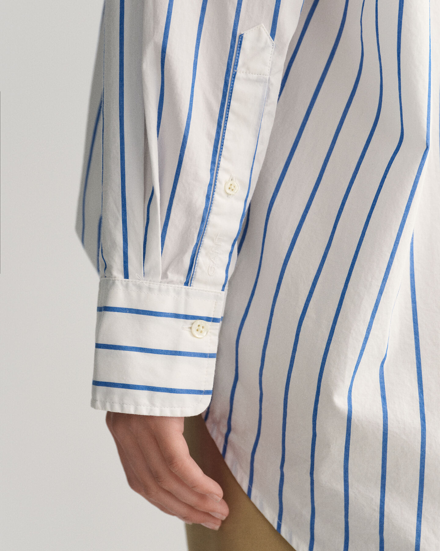 Oversized gestreept overhemd