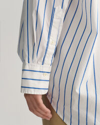 Oversized gestreept overhemd