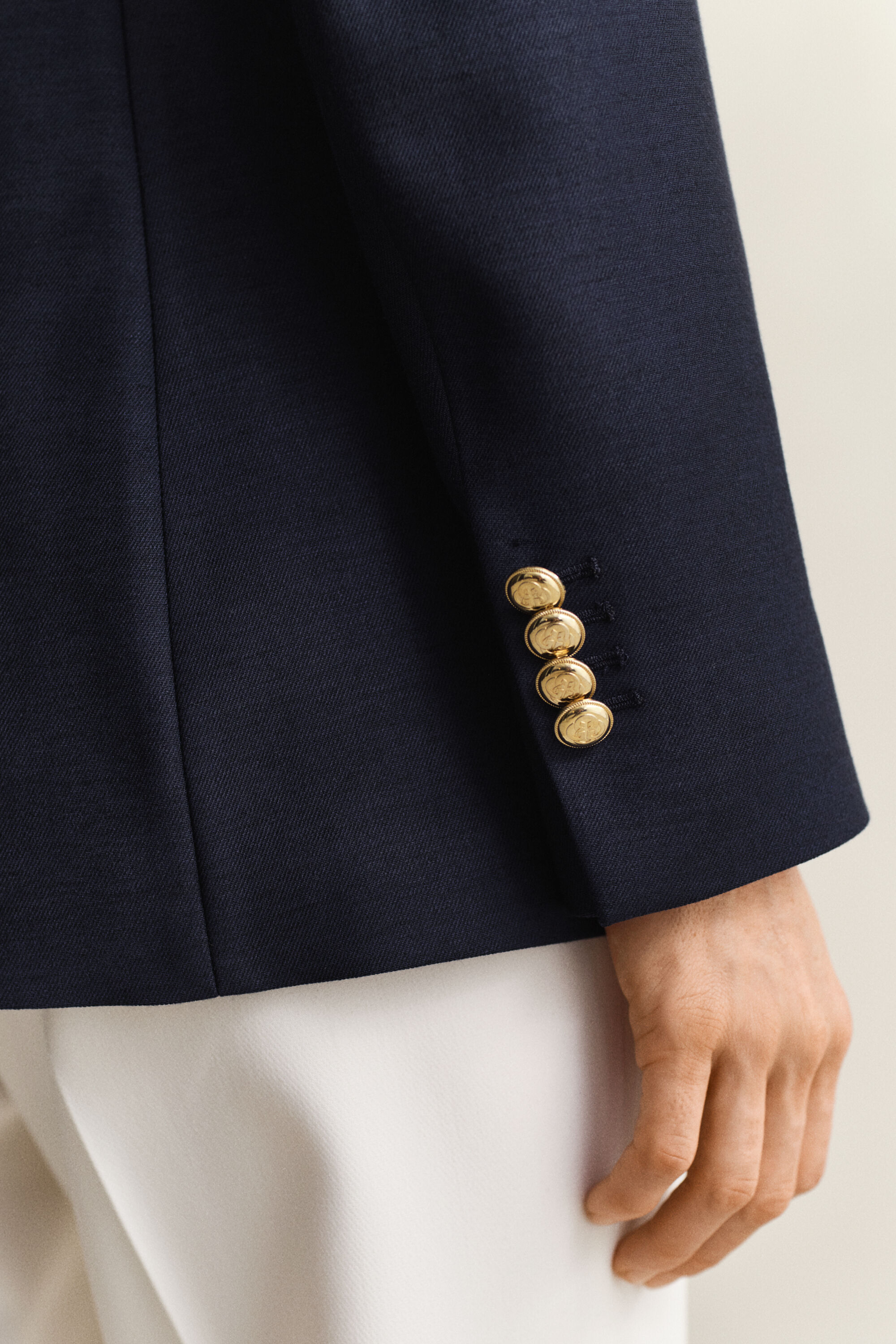 Club blazer met contrast