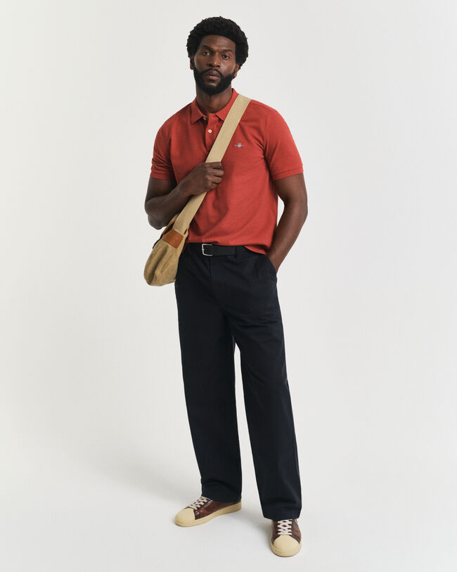 Regular Fit Shield piqué poloshirt