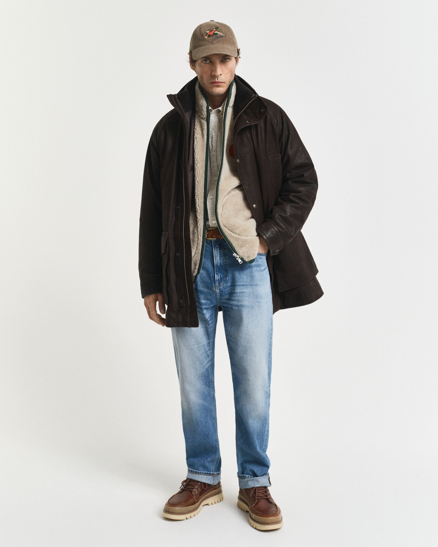 Fleecevest van wolmix