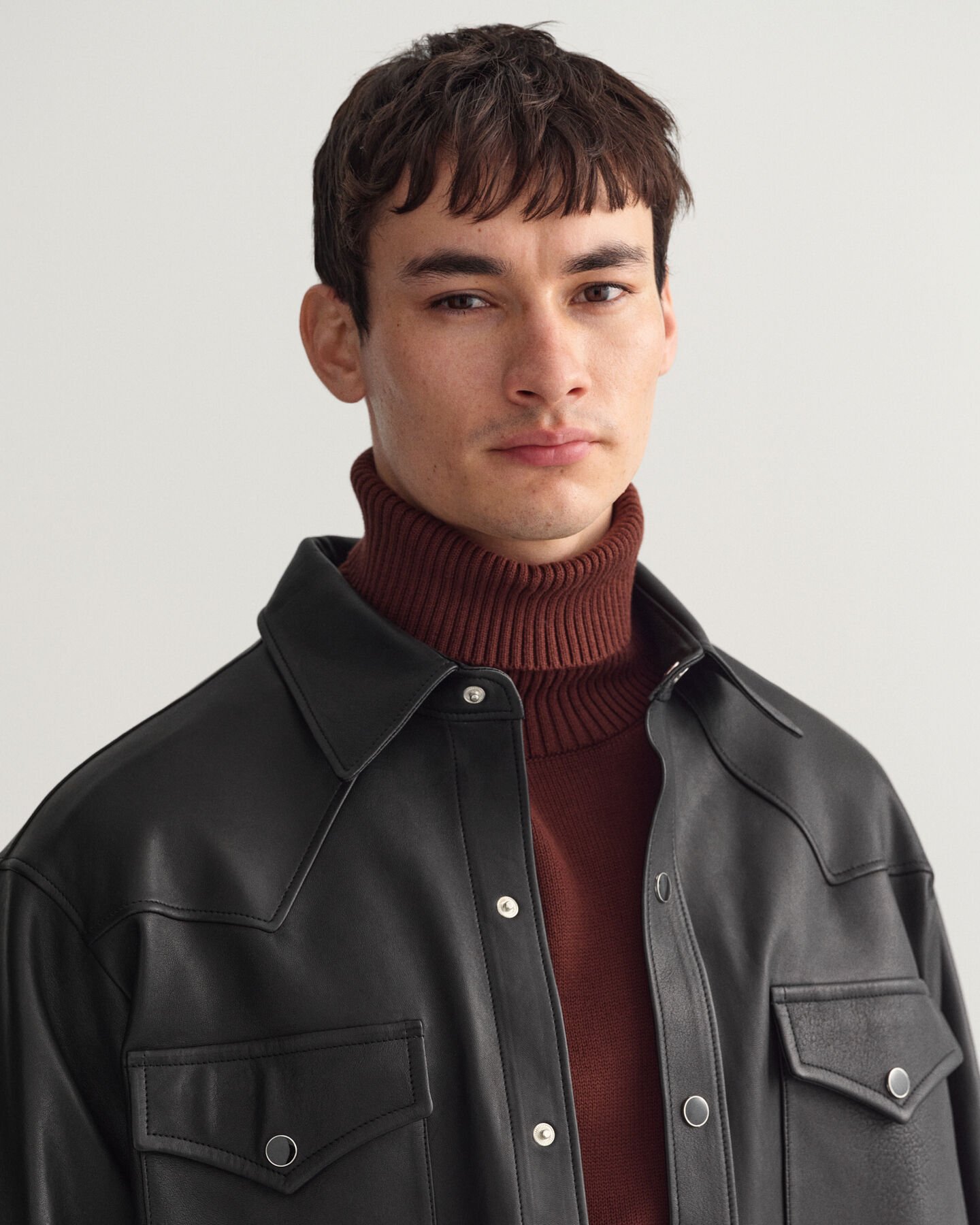 Relaxed Fit Rodeo overhemd van leer