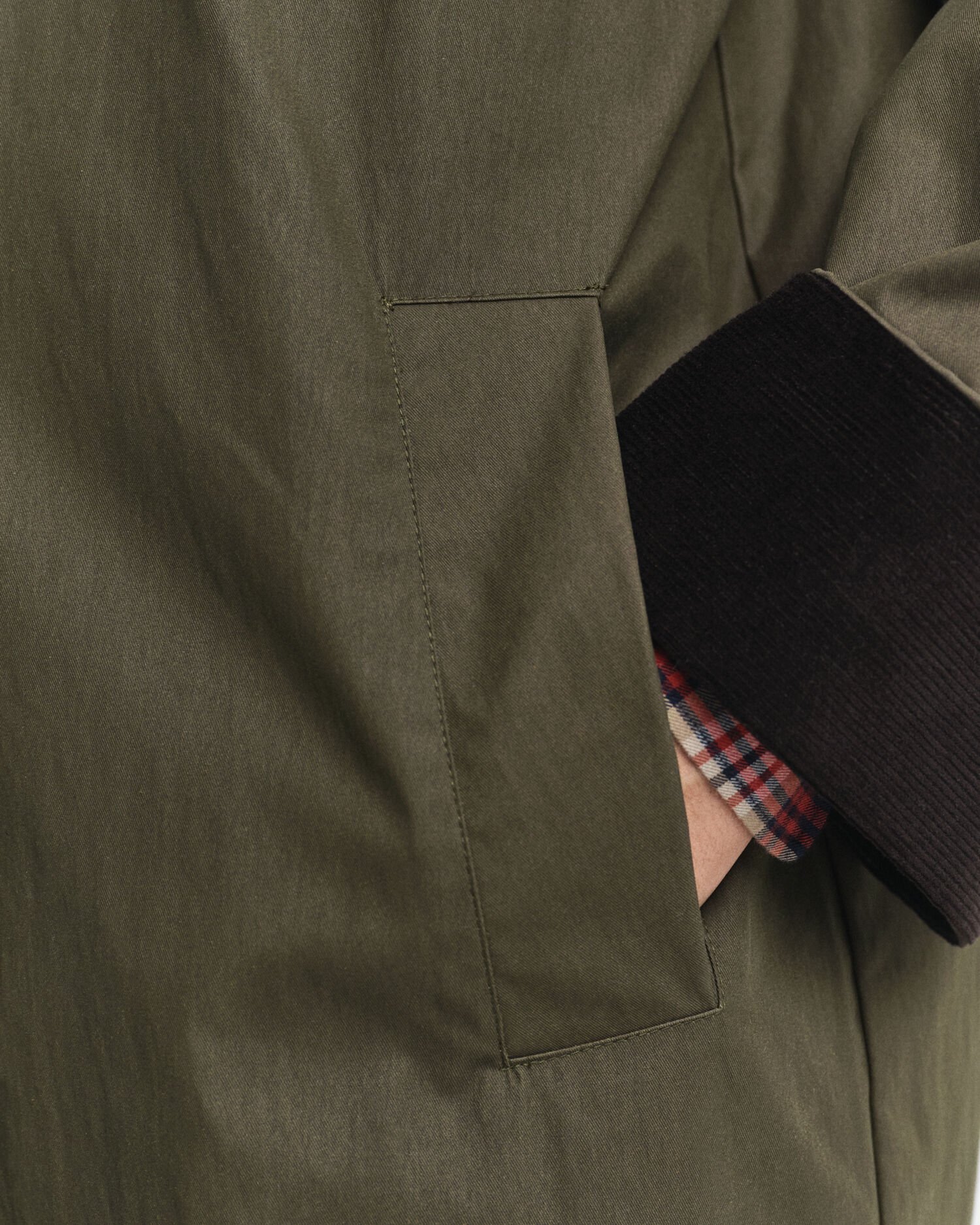 Car Coat van gewaxt katoen