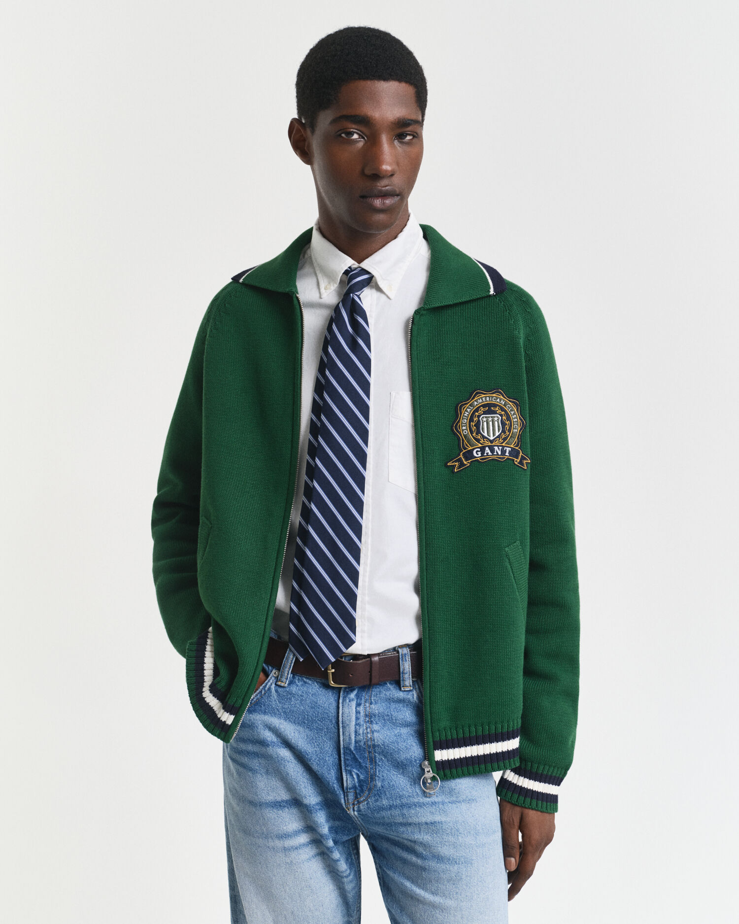 GANT 1949 Graphic vest met ritssluiting