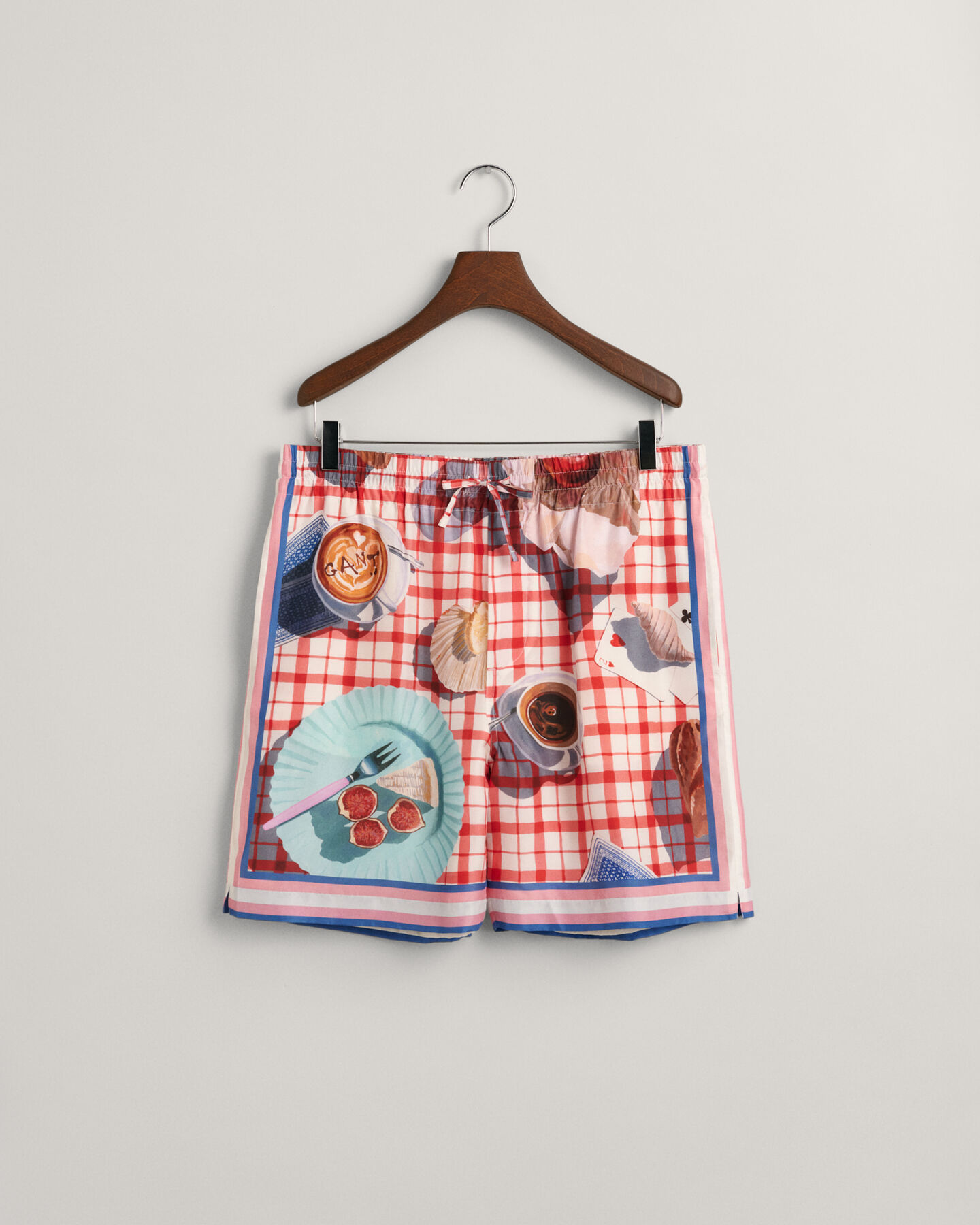 Zijden broek met print