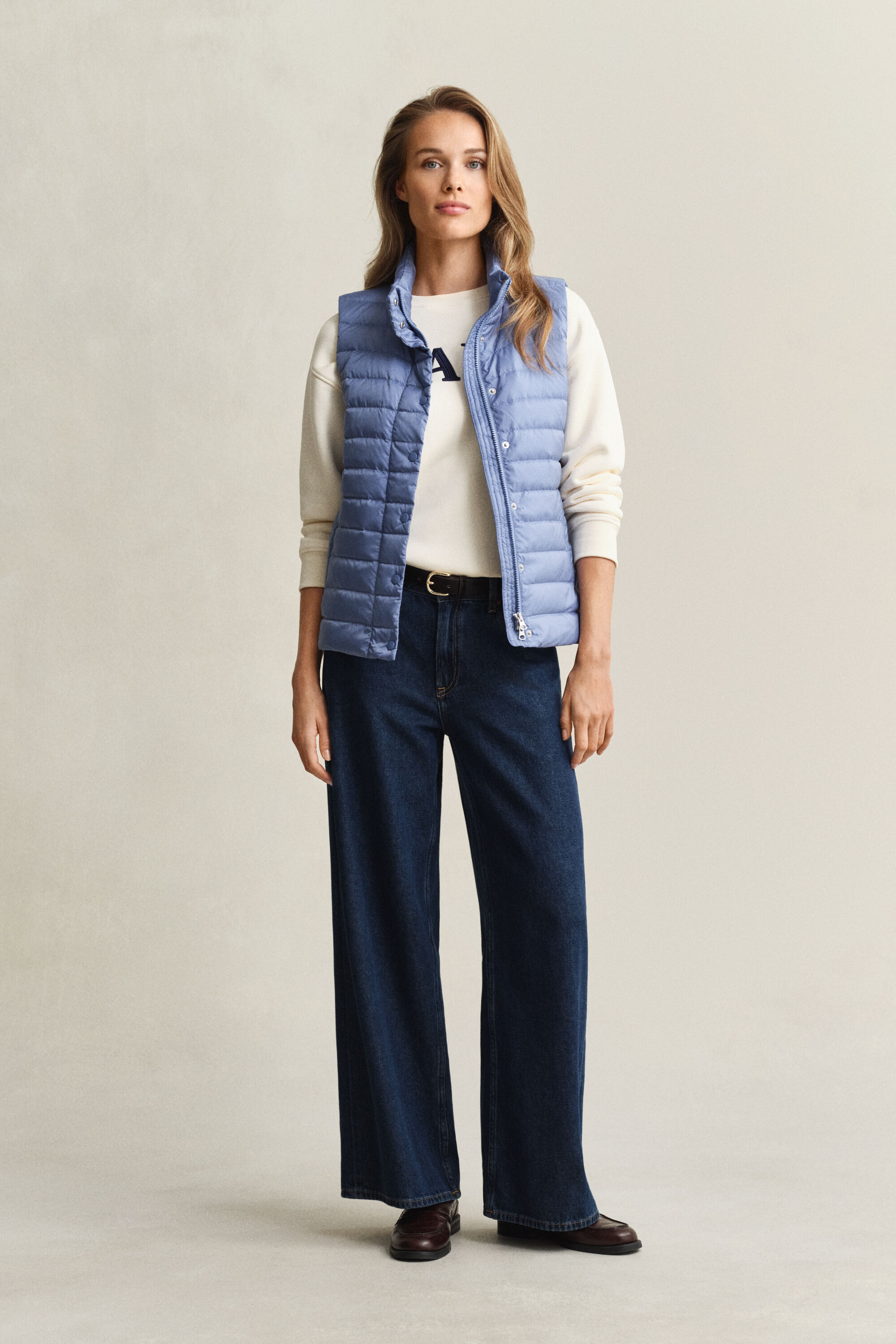 Lichte donsbodywarmer