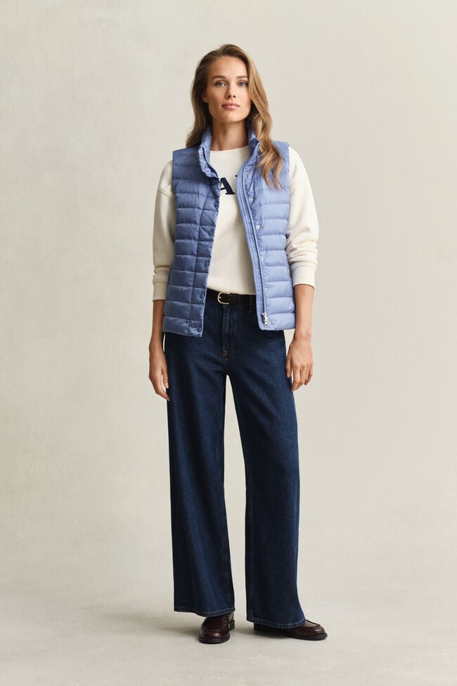 Lichte donsbodywarmer