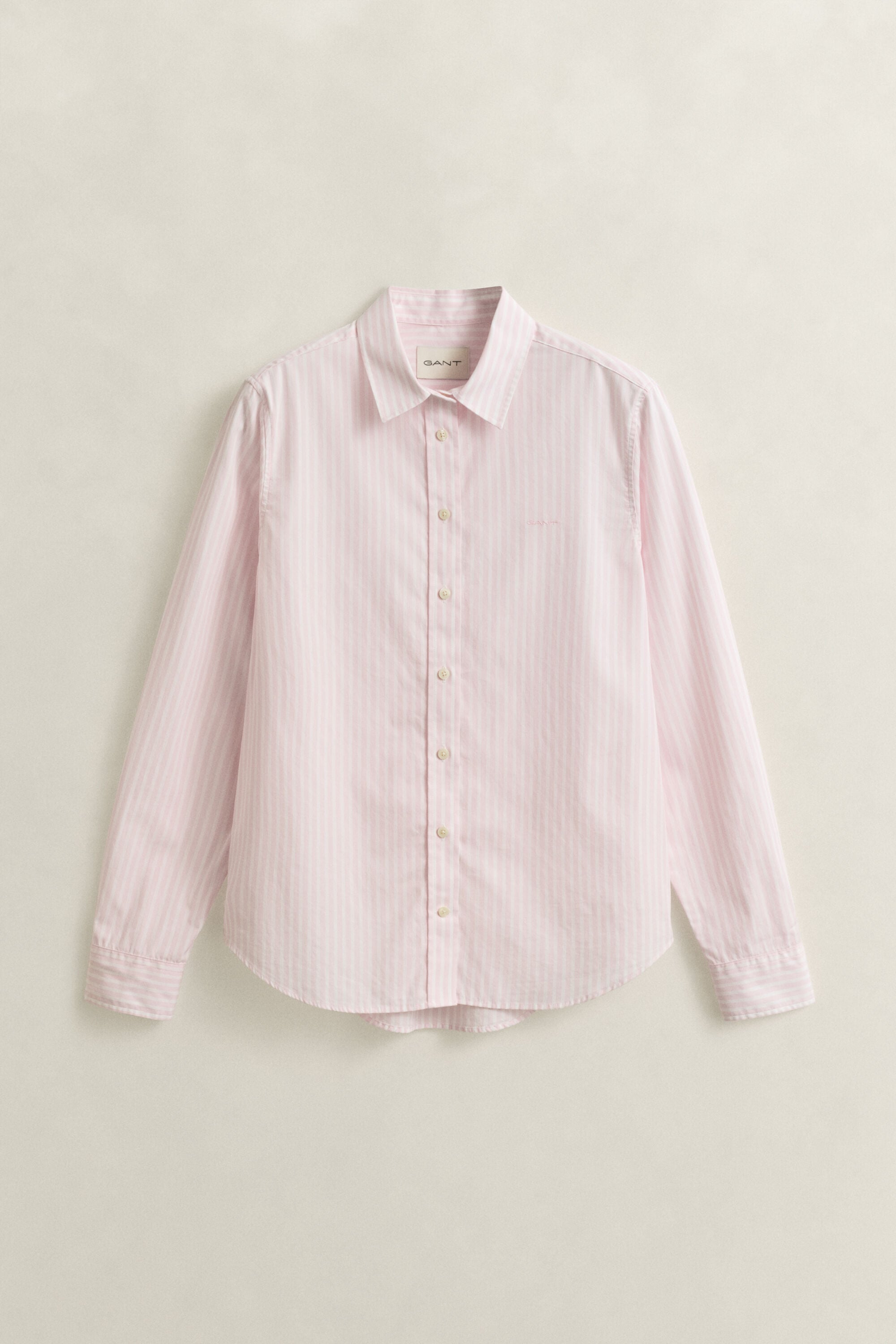 Classic Regular gestreept poplin overhemd
