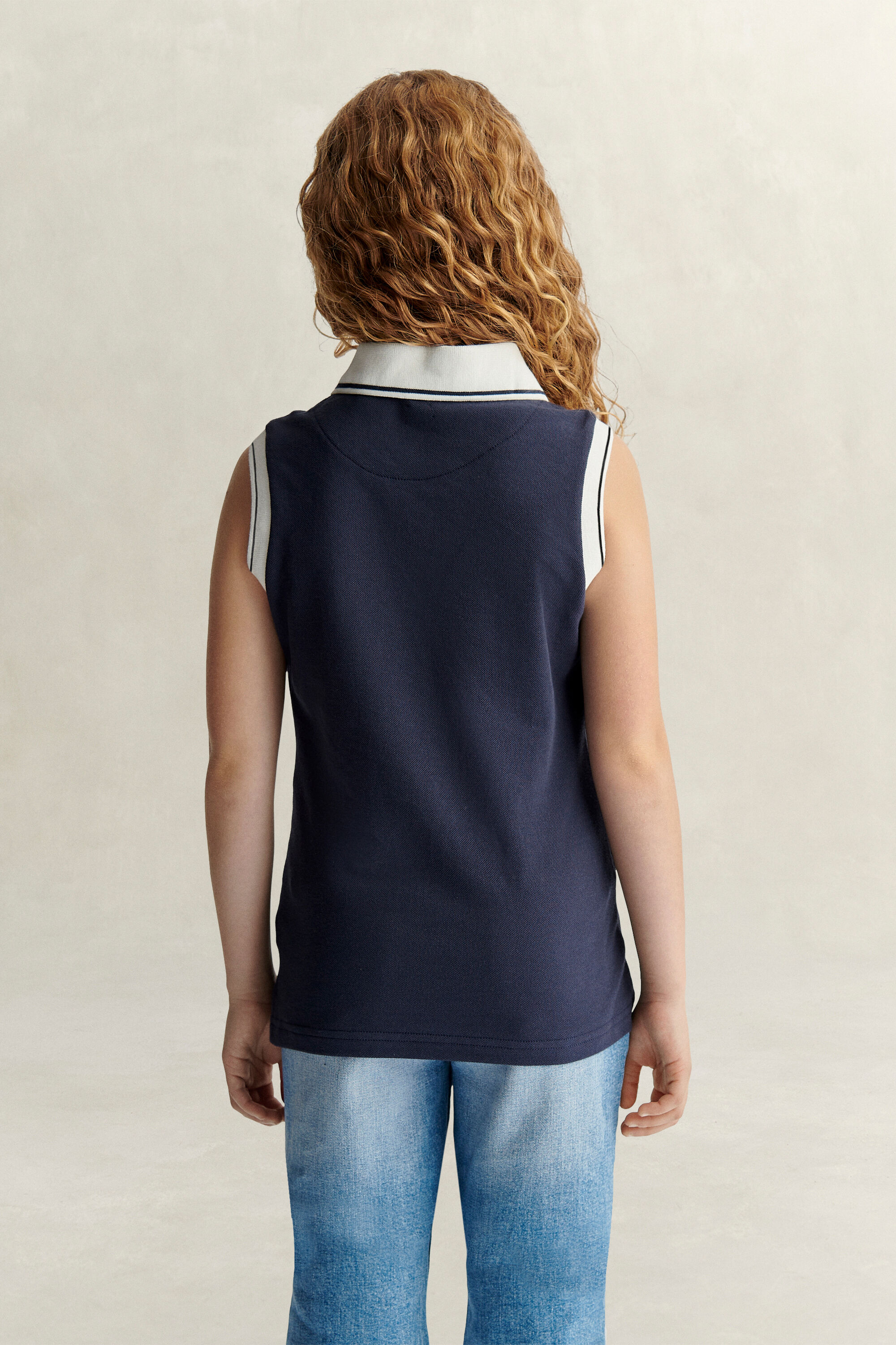 Teen Girls mouwloos poloshirt