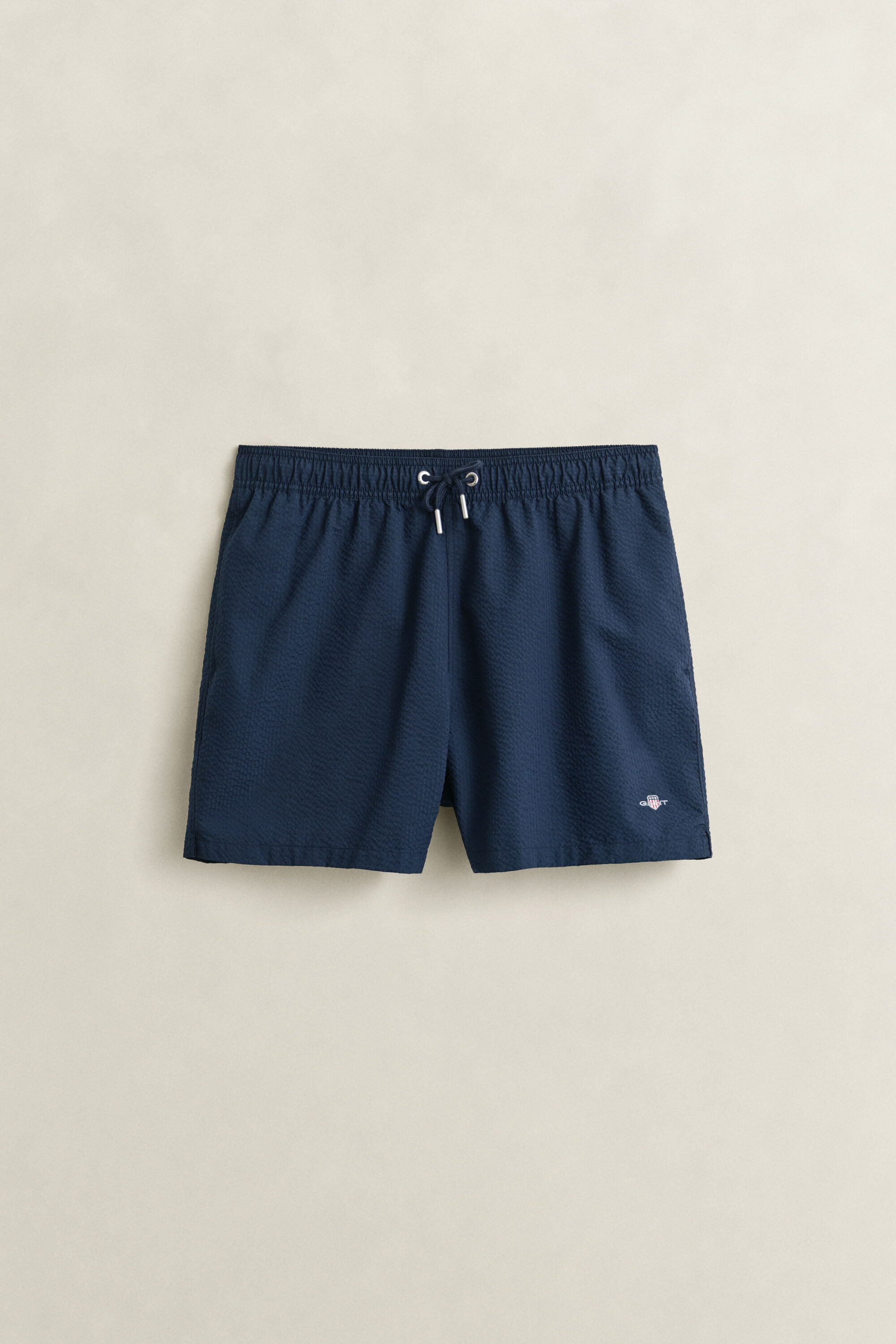 Zwemshort van seersucker