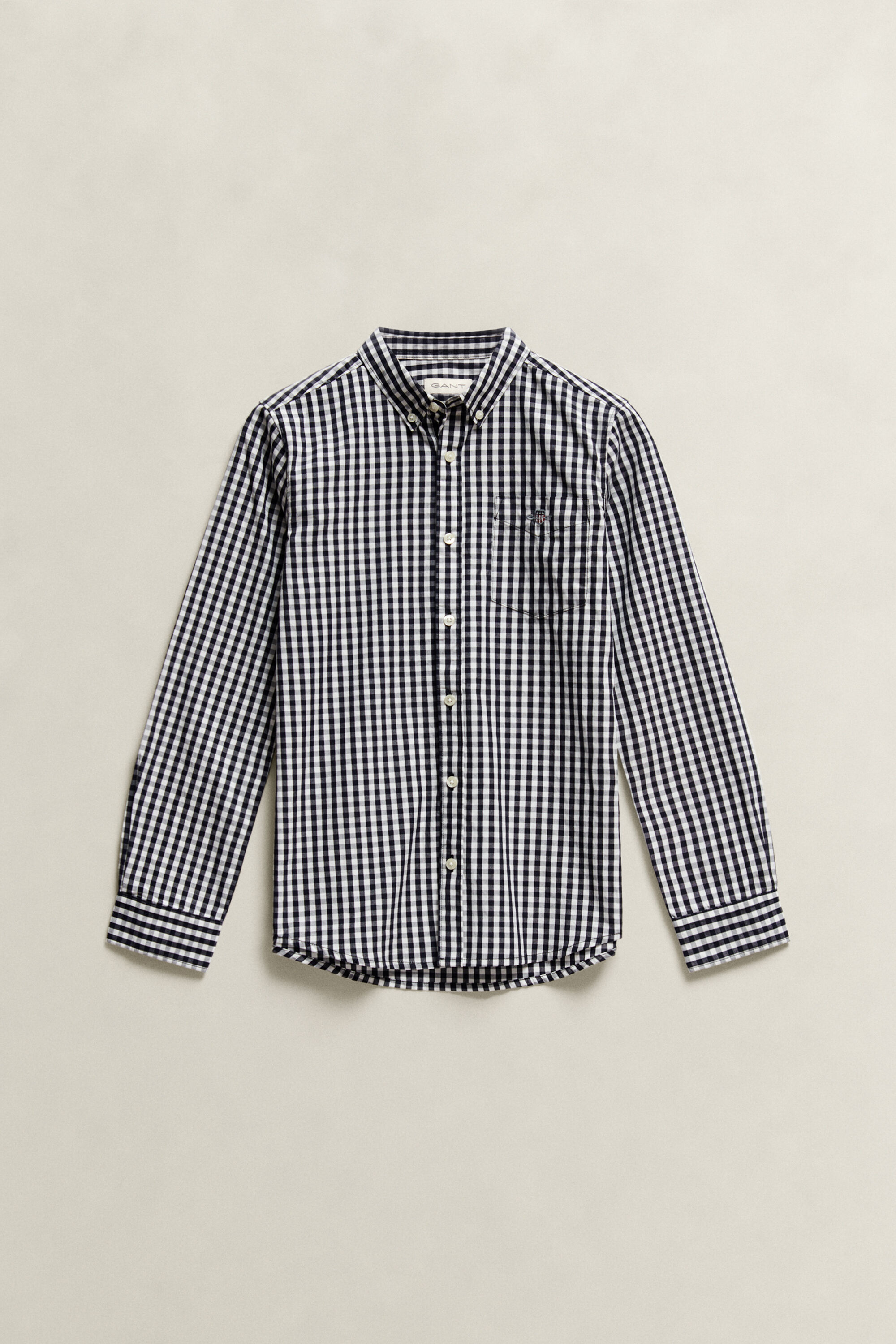 Teen Boys poplin overoverhemd met Gingham-ruitje