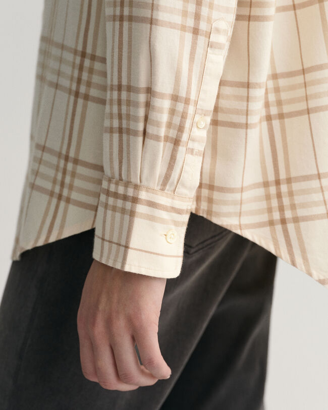 Relaxed Fit flanellen overhemd met ruitje