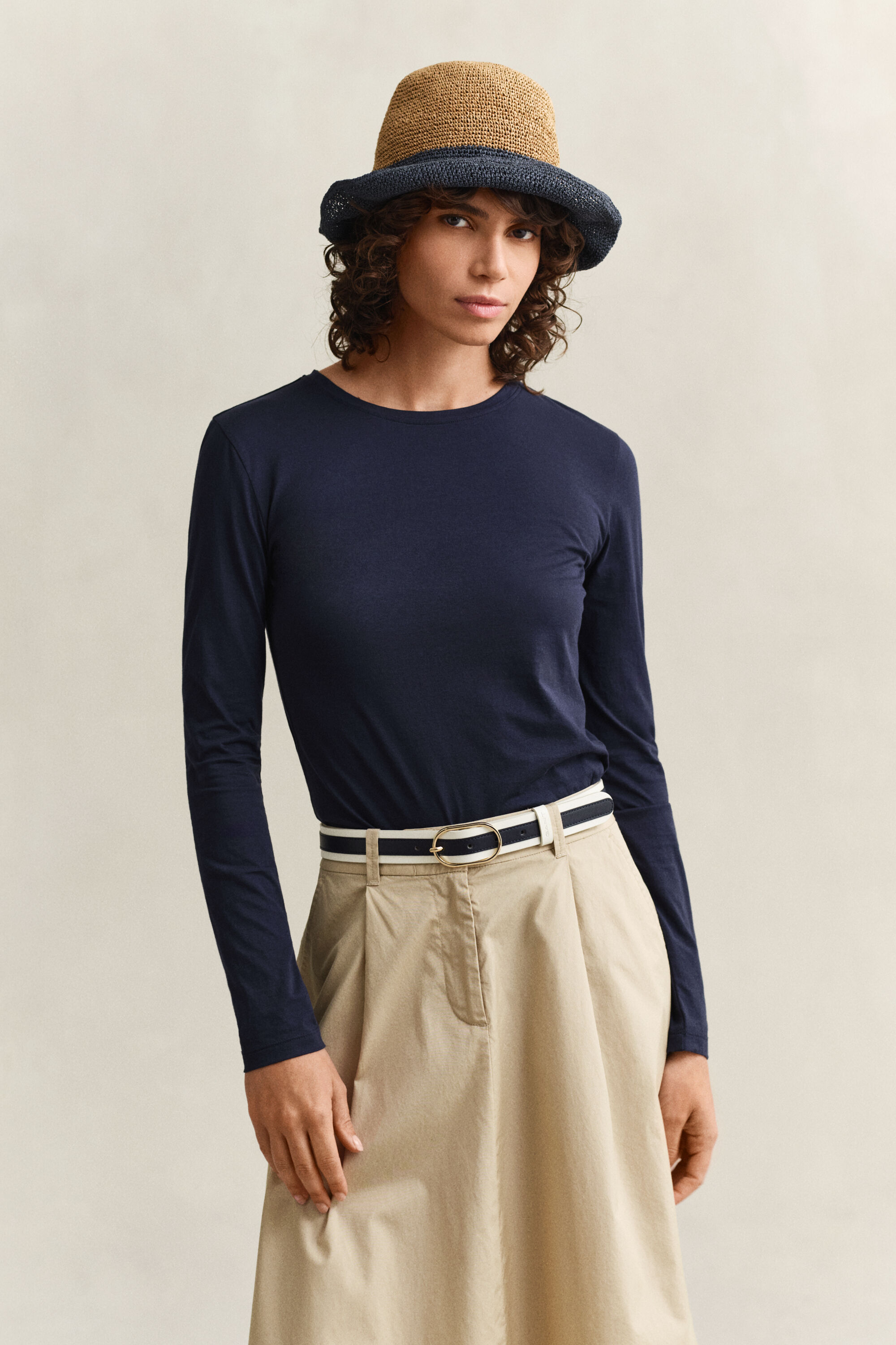 Katoenen T-shirt met lange mouwen