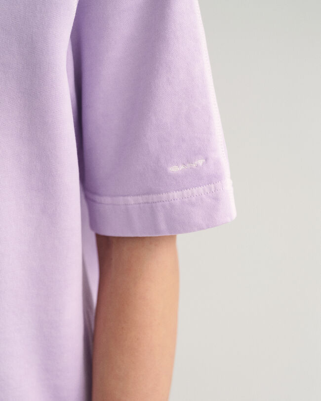 Sunfaded sweatshirt met korte mouwen