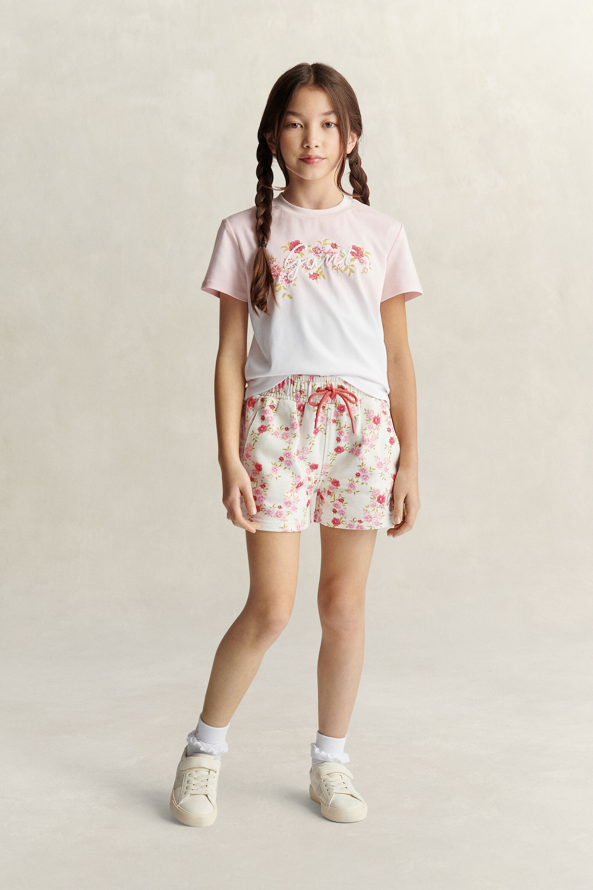 Teen Girls Floral Graphic T-shirt