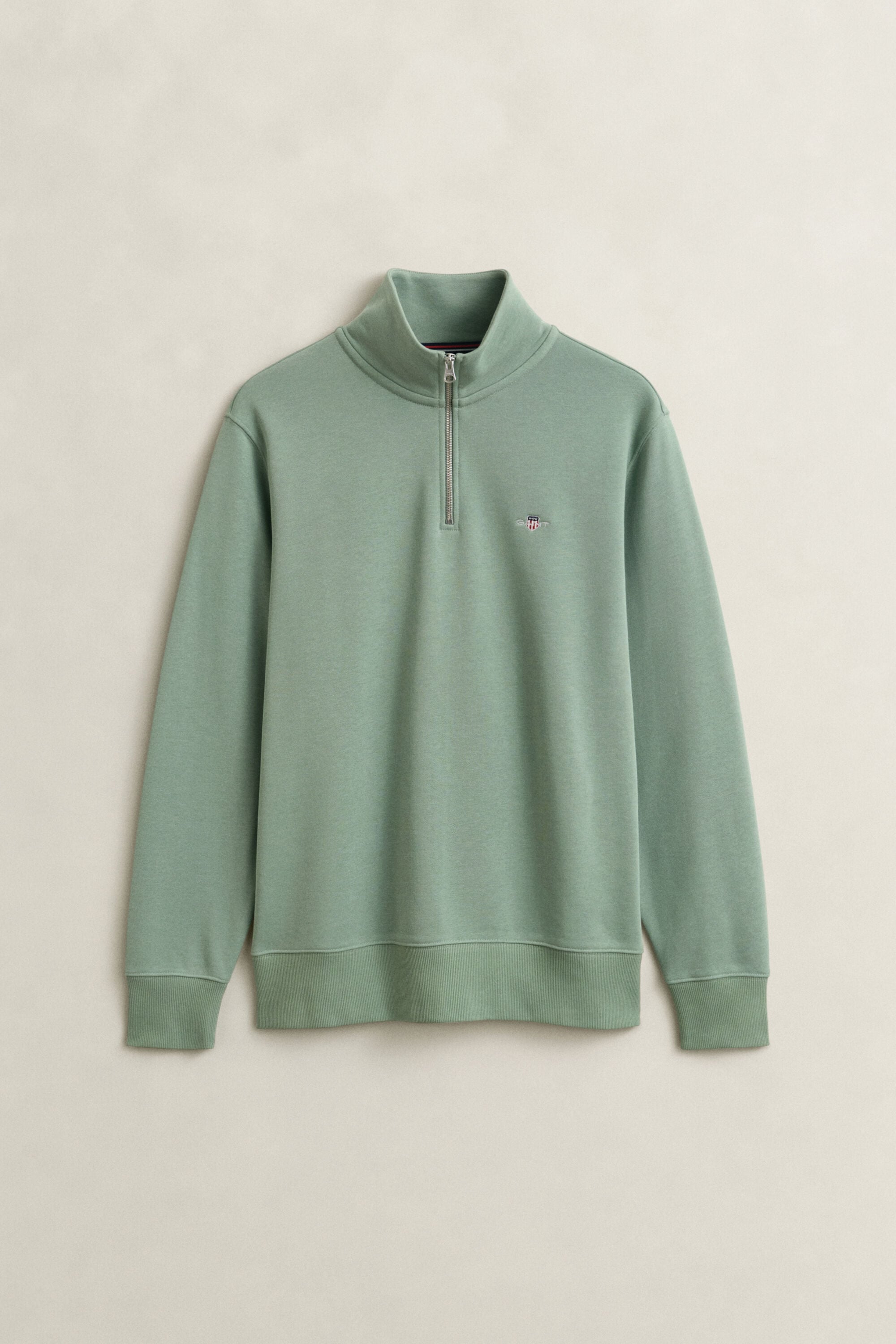 Shield sweatshirt met korte rits