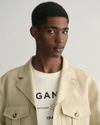 Relaxed Fit kostuumjasje van katoen en linnen