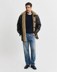 Trui van kasjmiermix met ronde hals