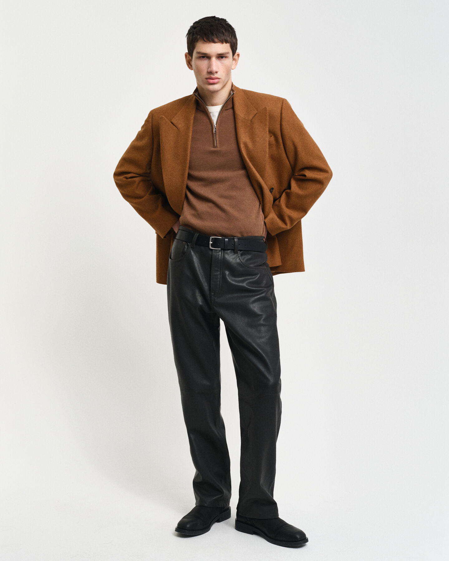 5-pocket leren jeans