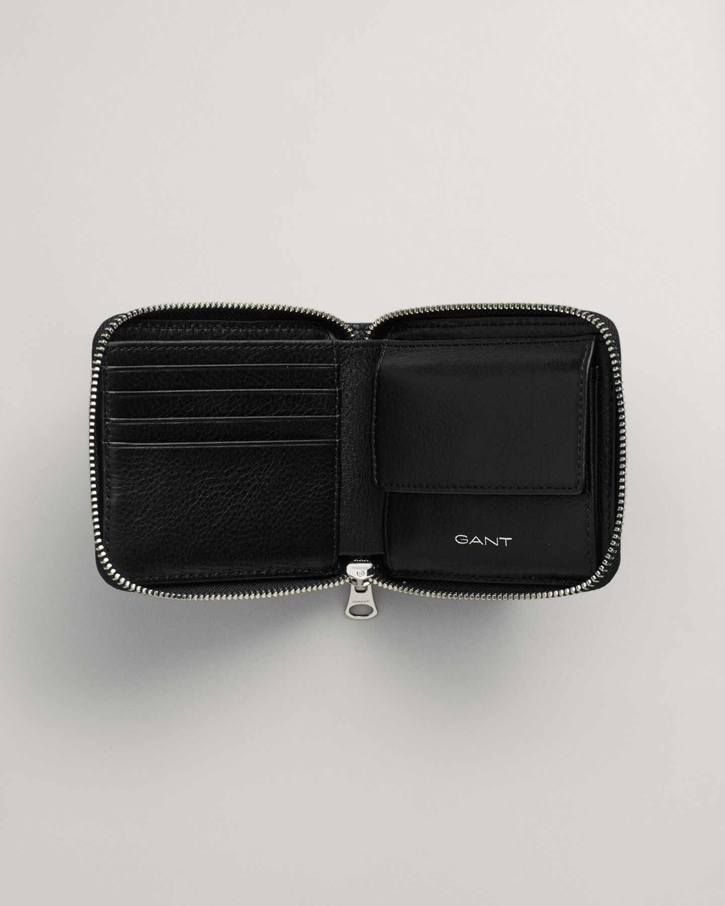 Leren portemonnee met rits