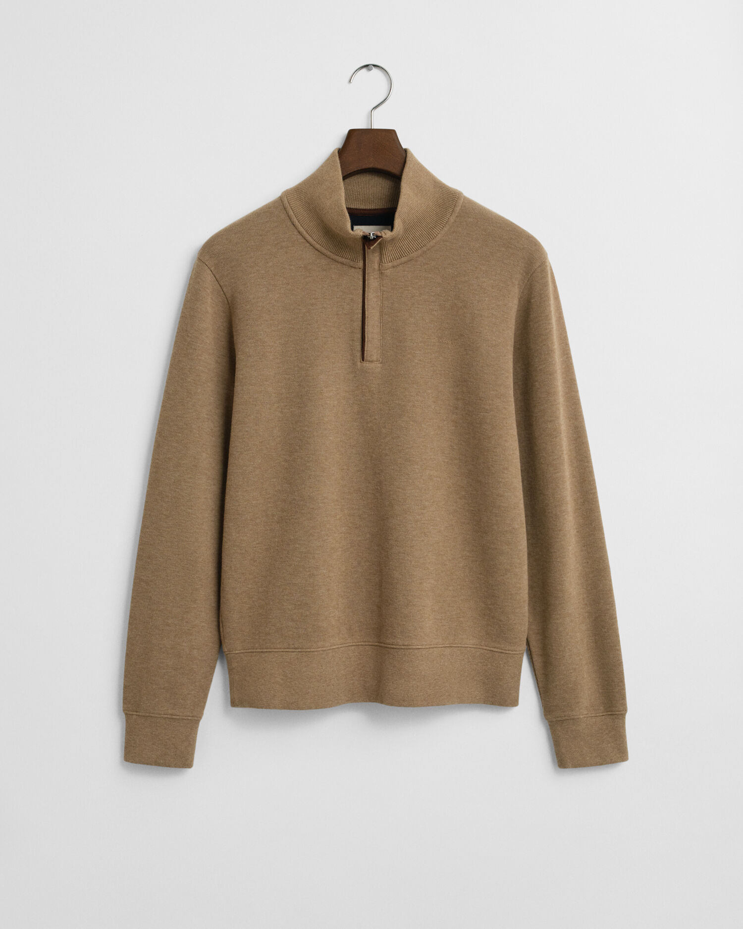 Sacker Rib sweatshirt met korte rits