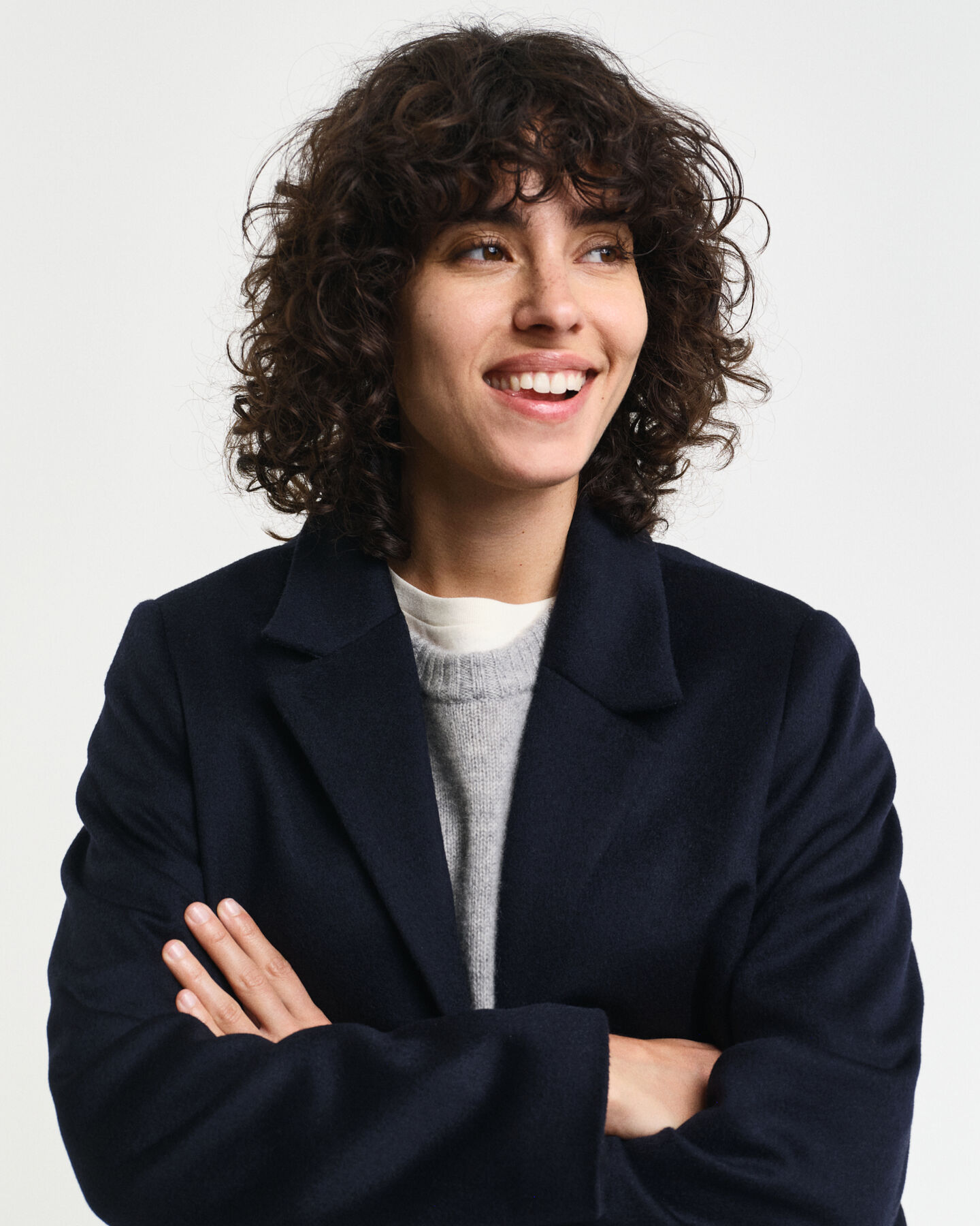 Klassieke Tailored Fit wollen jas