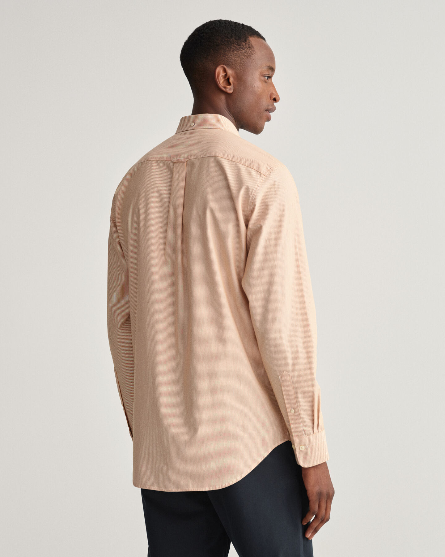 Regular Fit overhemd met Bankerstreepje van poplin