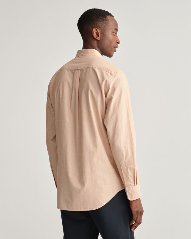 Regular Fit overhemd met Bankerstreepje van poplin