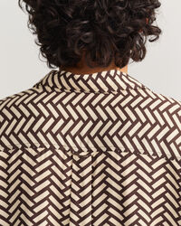 Relaxed Fit Geometric overhemd