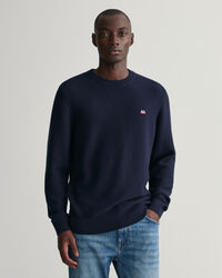 Trui met ronde hals met lichte structuur