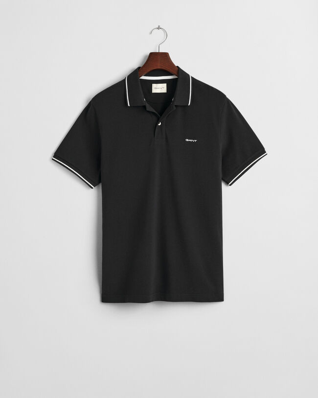 Piqué poloshirt met randdetails