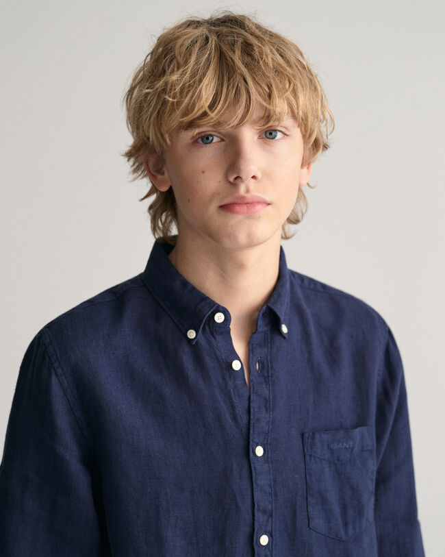 Teens linnen overhemd